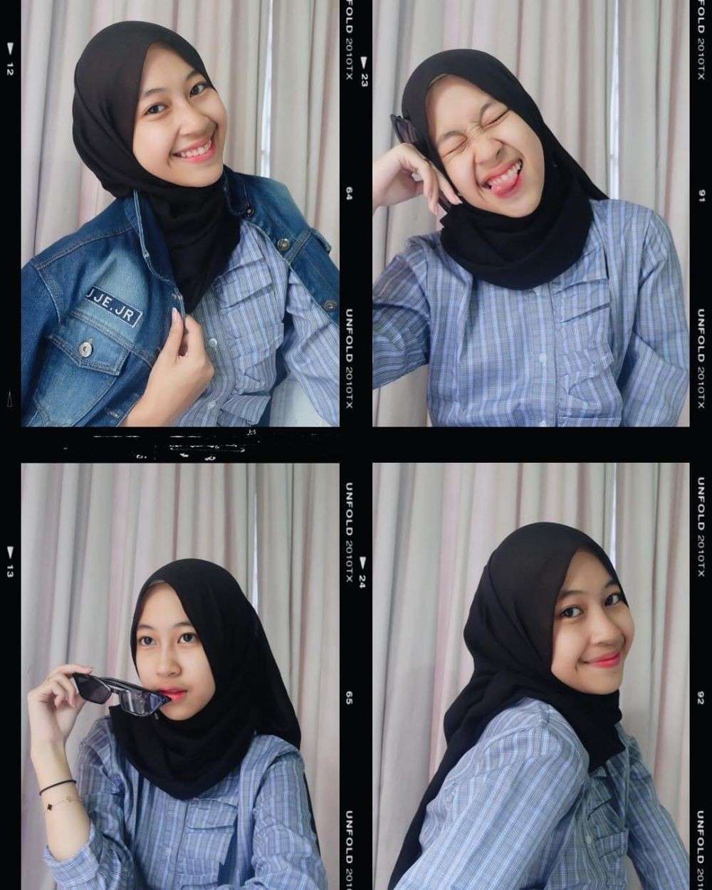 10 Potret Adiba Khanza Dalam Balutan Jilbab Warna Hitam, Memesona Abis