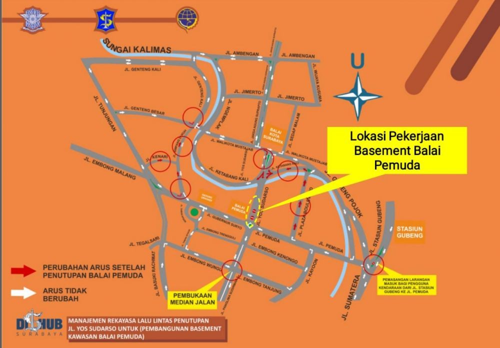 Belum Siap, Alun-alun Surabaya Dibuka Hanya untuk Pejalan Kaki