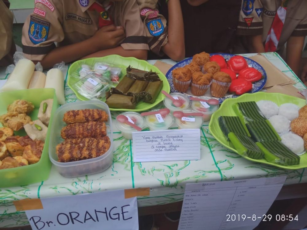 Latih Jiwa Kewirausahaan, Murid SDN Jetisharjo Gelar Bazar Makanan 