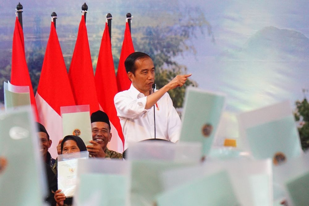 Jokowi Persilakan Sertifikat Tanah Dijaminkan untuk Pinjaman Modal