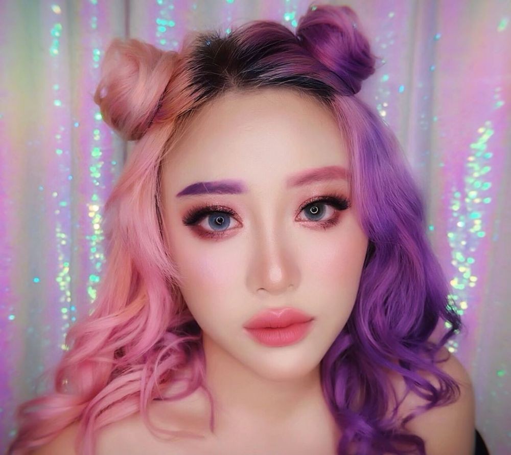 10 Inspirasi Rambut Warna Ala Influencer Janine Intansari Unik