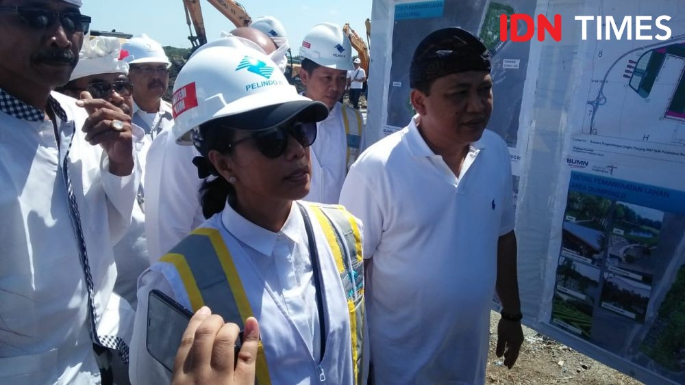Tinjau Reklamasi Pelabuhan Benoa, Menteri Rini Bicara Kelestarian Alam