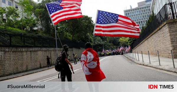 Jeda protes di hong kong untuk peringati peristiwa 9/11