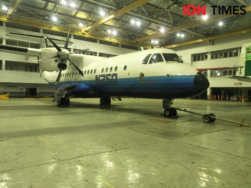 Tiba di Yogyakarta, Besok Pesawat N250 Gatotkaca Mulai Dirakit 