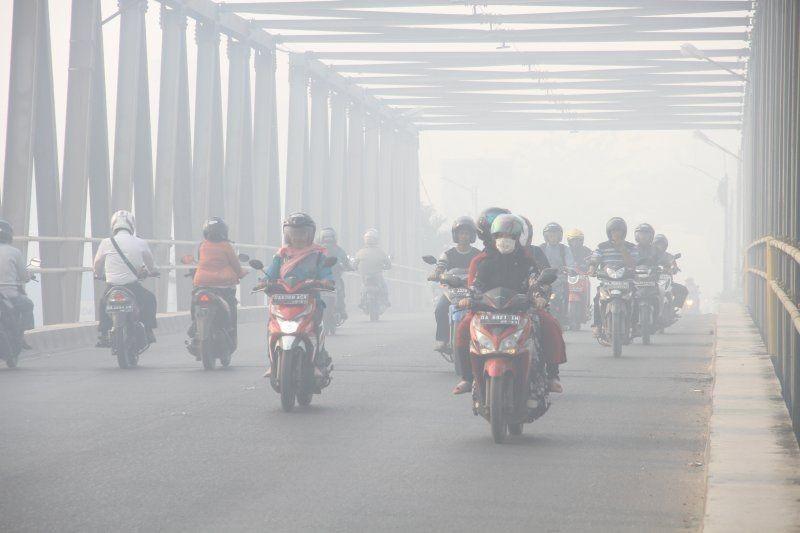 Pelajar di Banjarmasin Diminta Pakai Masker untuk Antisipasi Asap