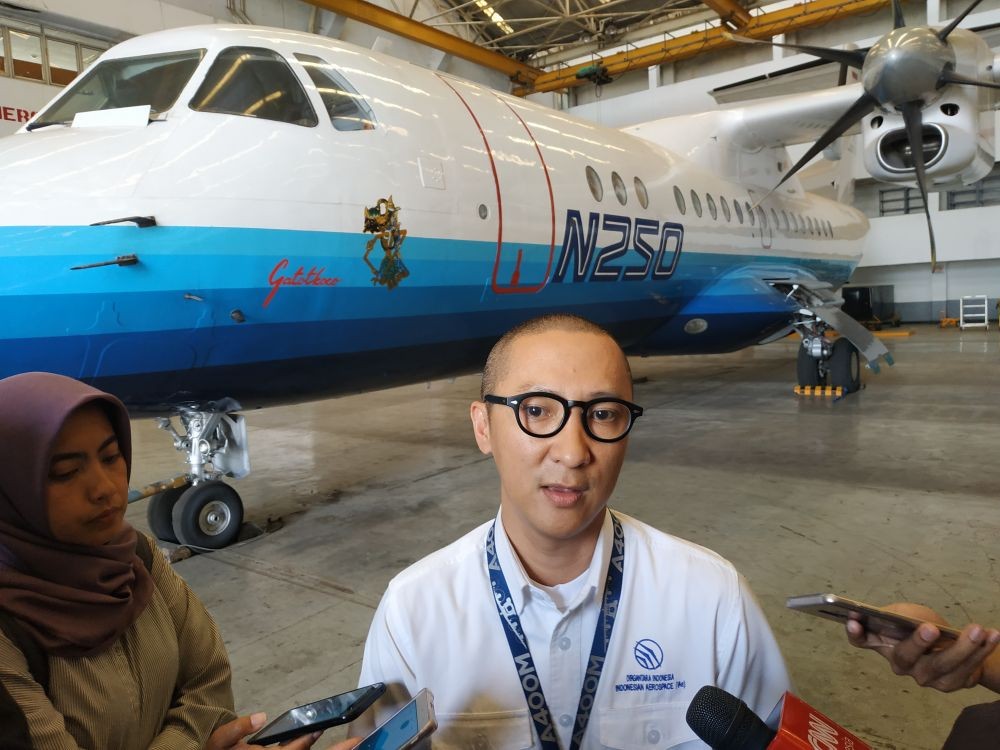 N-250 Gatot Kaca Karya Habibie 'Terbang' ke Museum di Yogyakarta