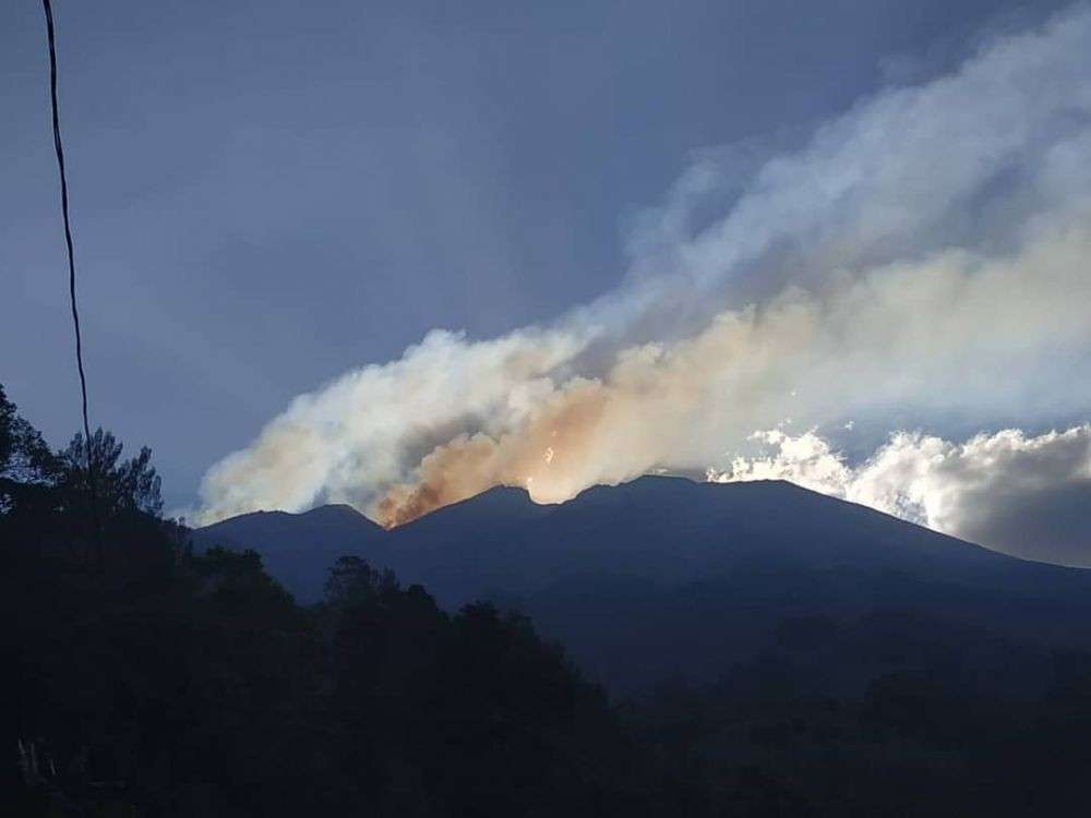 Kebakaran Di Hutan Gunung Merbabu Meluas Sampai Ke Puncak