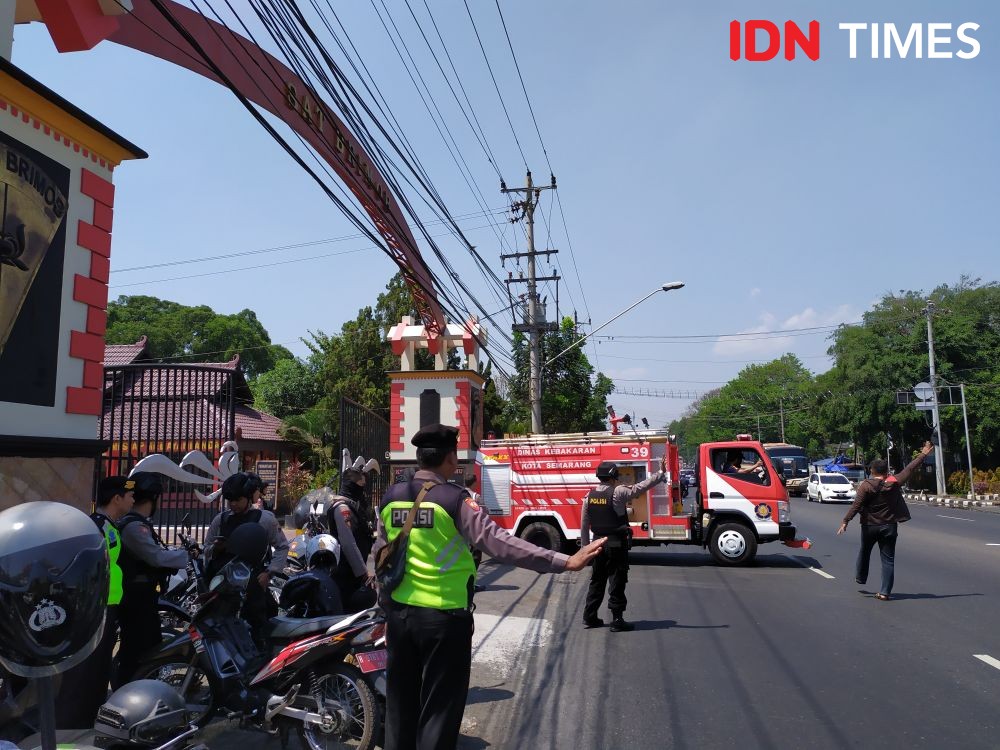 6 Foto Situasi Mako Brimob Semarang Pasca Ledakan 