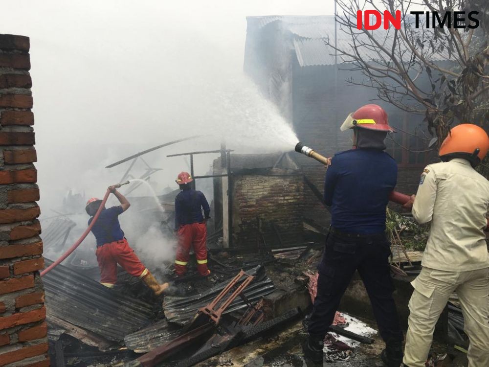 4 Rumah Hangus Terbakar di Binjai, 7 Keluarga Hilang Tempat Tinggal