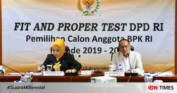 DPD RI Segera Putuskan Hasil Fit And Proper Test Calon Anggota BPK RI