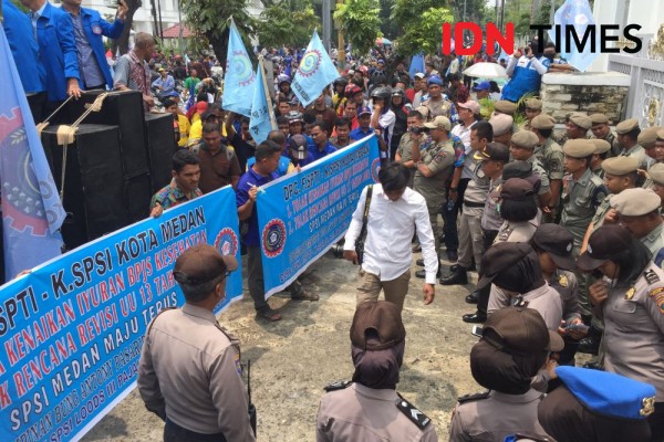 Demo Kenaikan Iuran BPJS, Buruh Kecewa Tidak Bertemu dengan Gubernur
