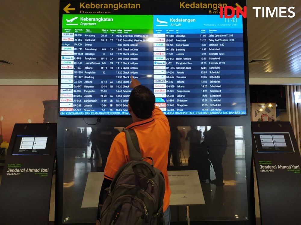 Dampak Karhutla, Jumlah Penumpang Pesawat Semarang-Kalimantan Anjlok