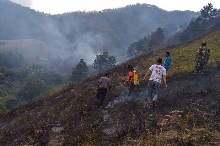 Hari Ini 663 Titik Api Muncul dari Karhulta di Kabupaten OKI  