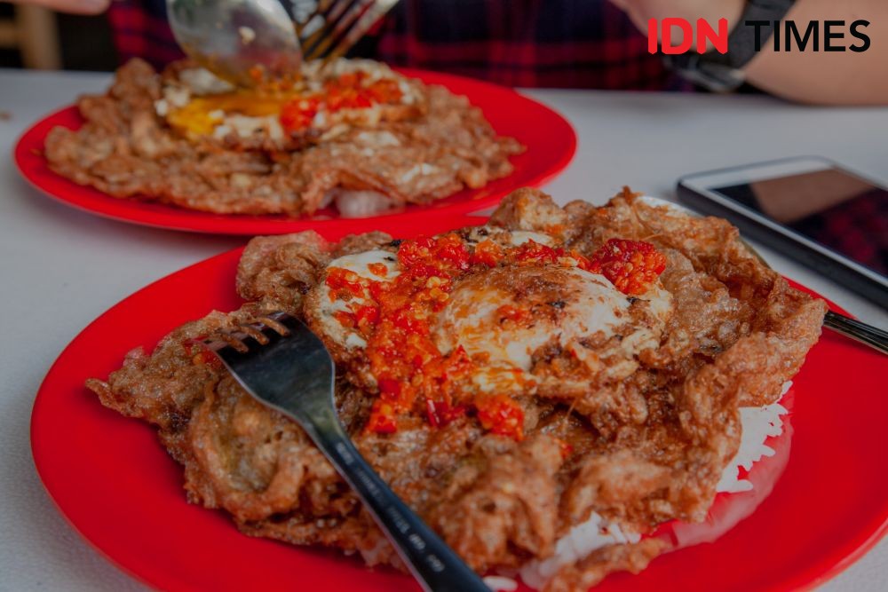 Review Nasi Telor  Sentosa yang Viral