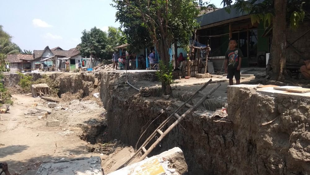 Longsor di Bantaran Sungai Bengawan Solo, 23 Jiwa Kehilangan Rumah
