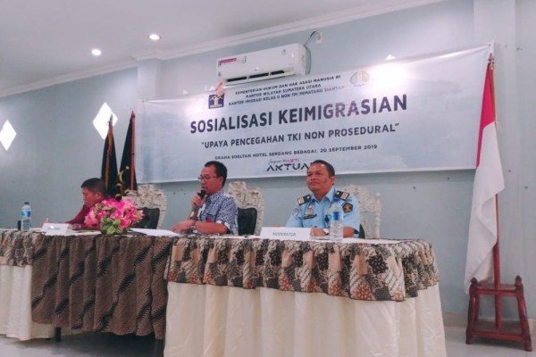 Imigrasi Siantar Sosialisasi untuk Cegah TKI Non Prosedural