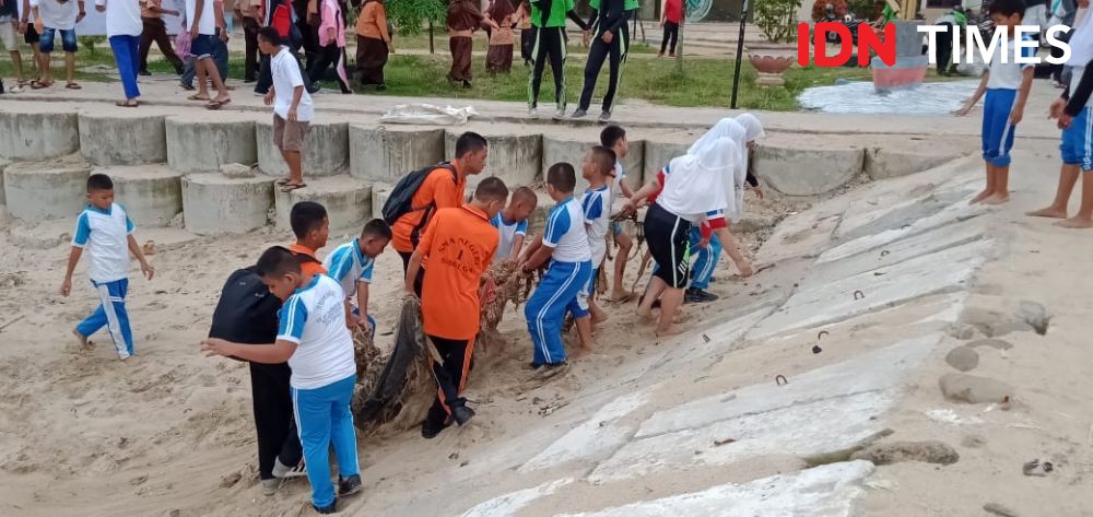 Aksi WCD 2019 Digelar, Pelajar di Sibolga Kumpulkan Satu Truk Sampah