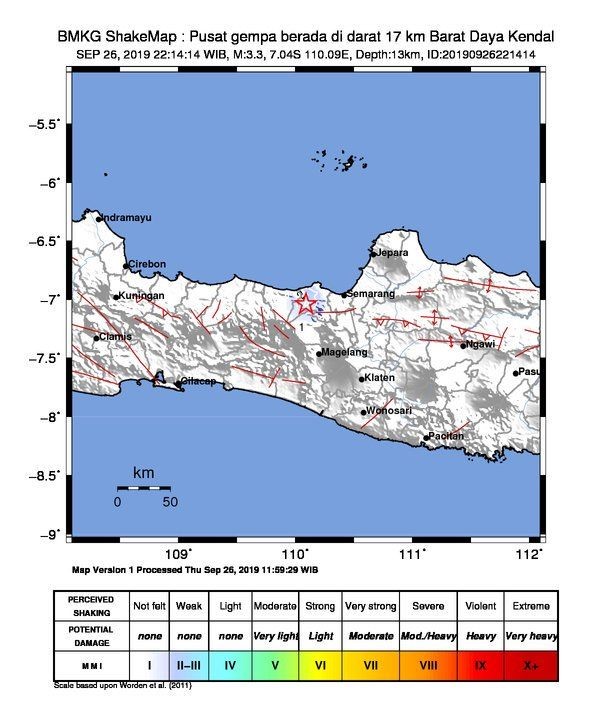 Gempa Guncang Kendal, Bukti Sesar Aktif di Semarang. Ini Lokasinya