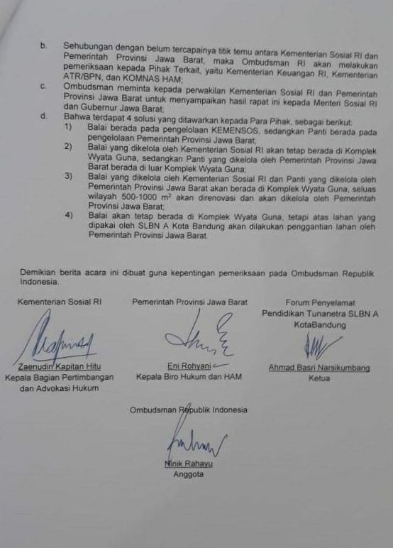 Opsi Ombusdman Pindahkan SLBN A Bandung Ditolak Forum Disabilitas