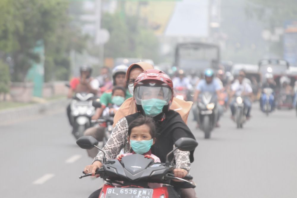 Polusi Udara Mataram Kategori Sedang, Warga Rentan Perlu Pakai Masker