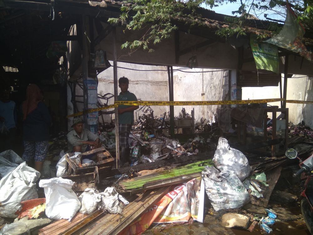 Pasar Mangge Terbakar, Pedagang Berharap Bantuan Pemkab Magetan