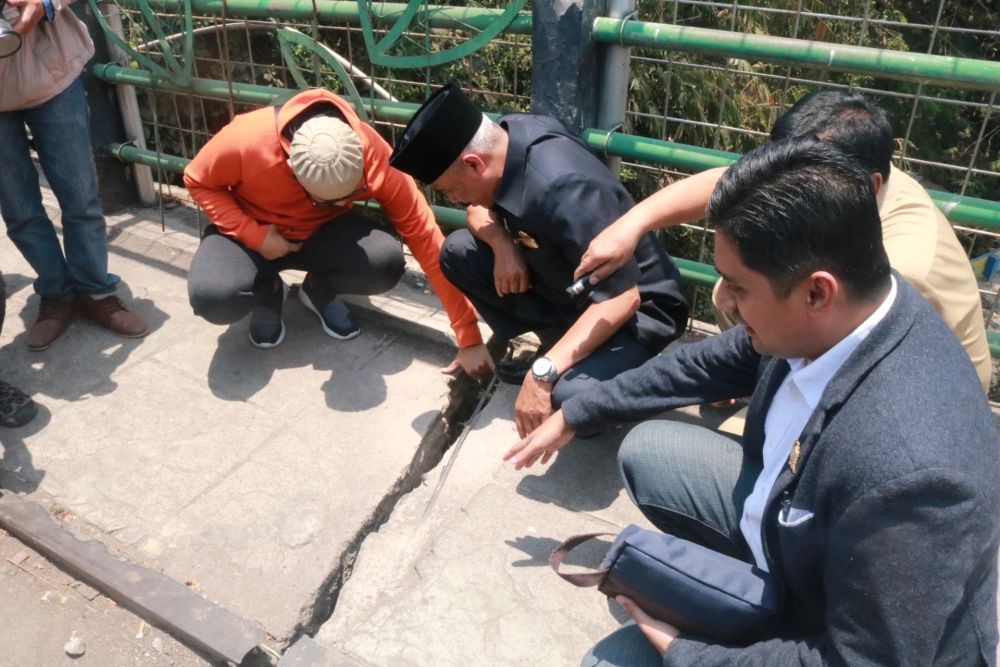 Sidak Jembatan Muharto, DPRD Kota Malang Minta Segera Ada Perbaikan 