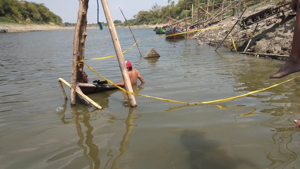 BPCB Jatim Teliti Tiga Perahu Baja yang Ditemukan di Bengawan Solo