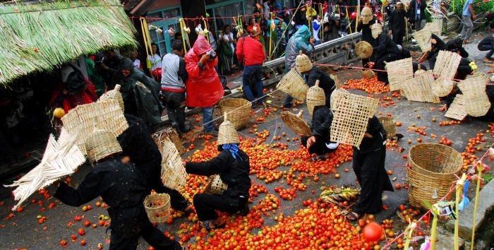 Asal-Usul Perang Tomat di Lembang: dari Derita hingga Perayaan Seni
