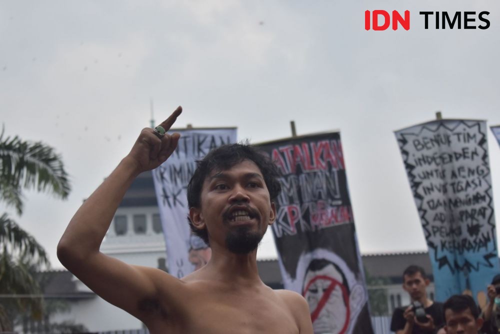 Demo di Gedung Sate, Massa Aksi Kembali Suarakan 7 Tuntutan