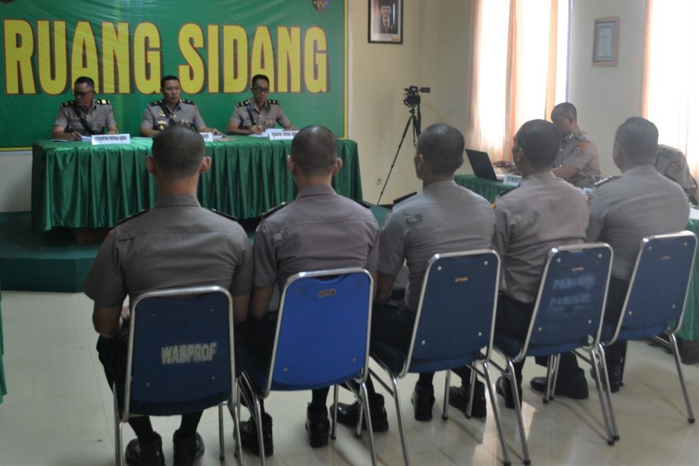 Anggota Polres Kendari Jalani Sidang Disiplin di Propam Polda Sultra