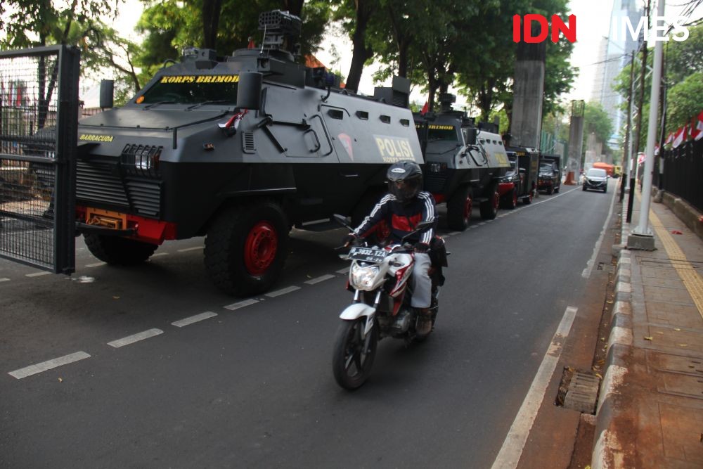 [FOTO] Jelang Pelantikan Jokowi, Gedung DPR/MPR Bersolek