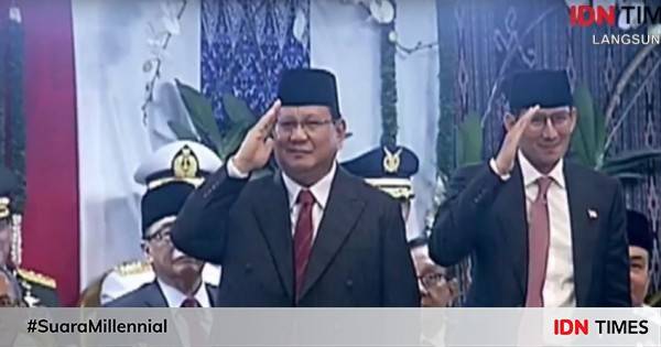 Prabowo Subianto Jadi Menteri Kabinet Kerja Jilid II