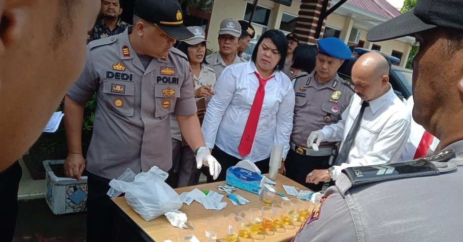 Mapolreta Bandar Lampung Tes Urine Personel, Ada Positif Narkoba? 