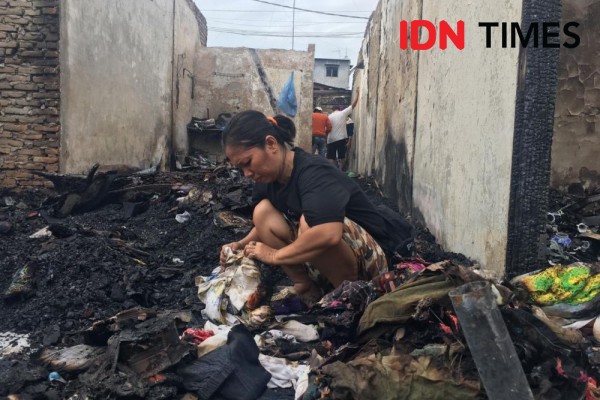 Kebakaran di Sentosa Lama, 200-an Warga Tinggal di Tenda Penampungan