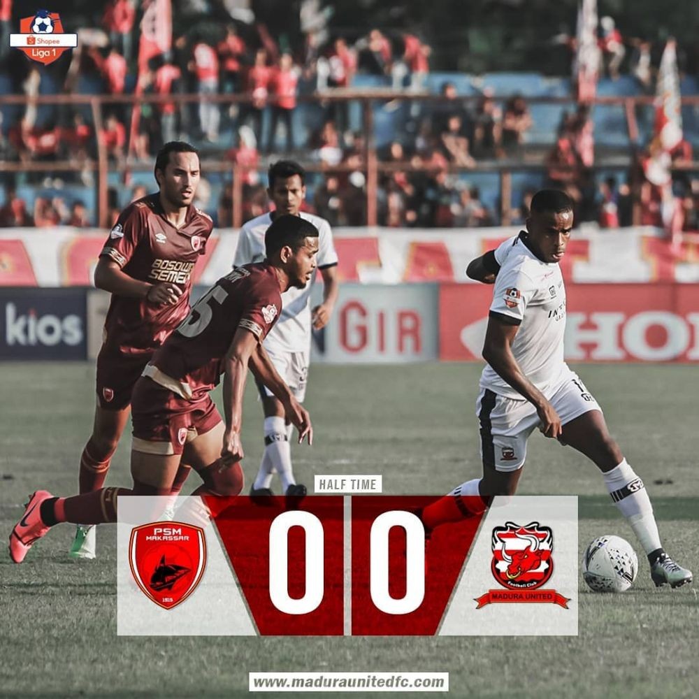 PSM Makassar Perpanjang Catatan Buruk Madura United di Mattoanging