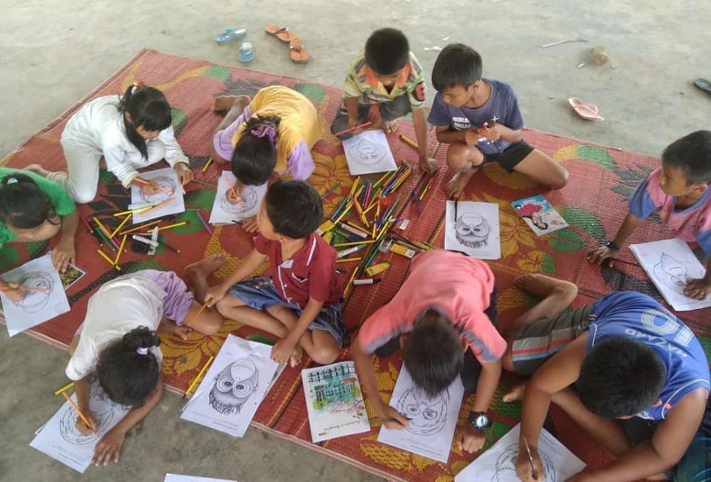 Cerita Kuncoro, Dirikan Rumah Pohon Mengajar untuk Anak-anak Langkat