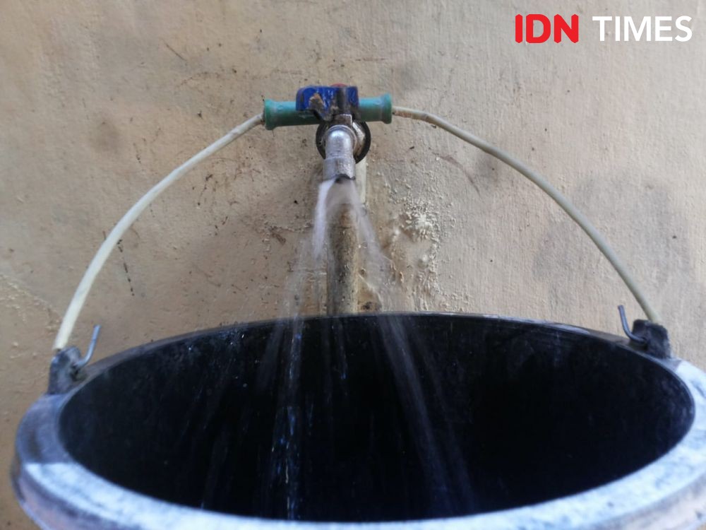 Alat Pompa di Sumber Mata Air Guyangan Nusa Penida Tersambar Petir