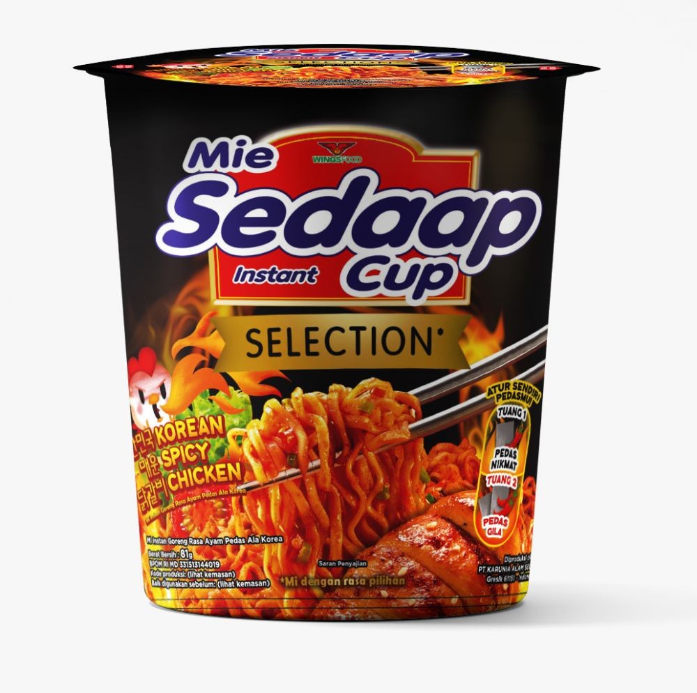 Mie Sedaap Goreng Korean Spicy Chicken in Packaging