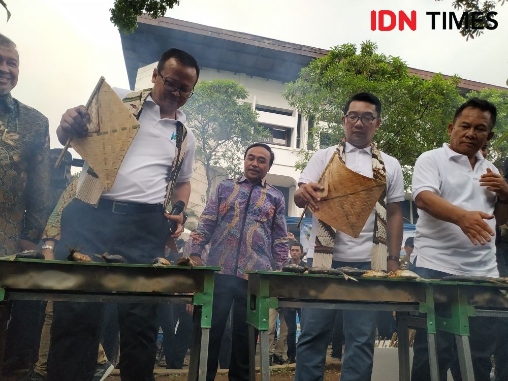 Mentri Edhy Prabowo dan Ridwan Kamil Reuni di Festival Jawa Barat