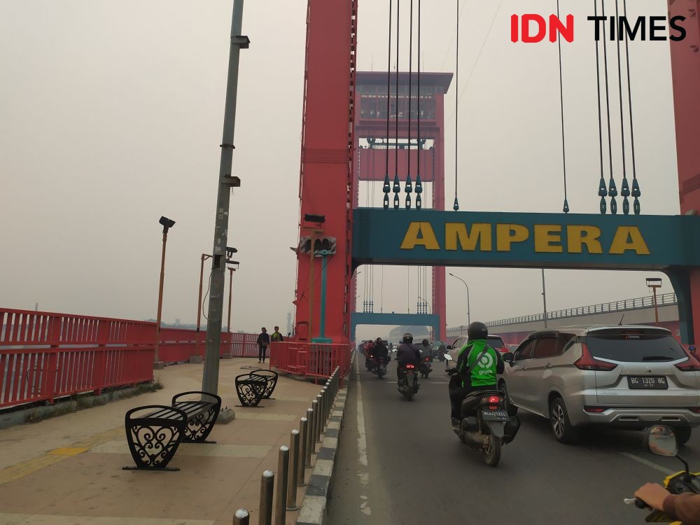 Wako dan Wawako Palembang Beda Pendapat Soal Lift di Jembatan Ampera