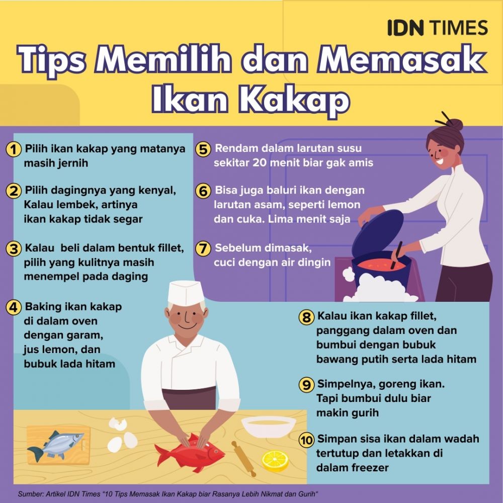 10 Tips Memasak Ikan Kakap biar Rasanya Lebih Nikmat dan Gurih