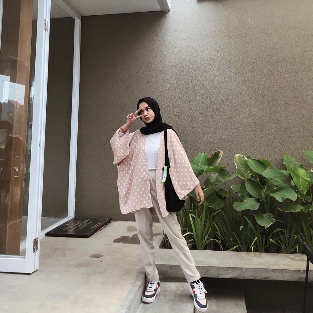 mix and match baju hijab hangout