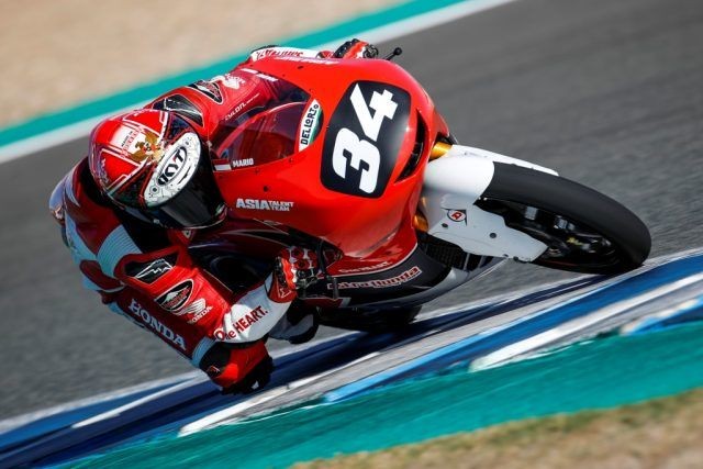 Baru Sembuh Cedera,  Mario Suryo Aji Raih Poin Perdana di CEV Moto3