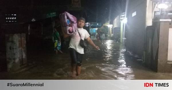 Dua Sungai Meluap, Ratusan Rumah Di Binjai Terendam Banjir