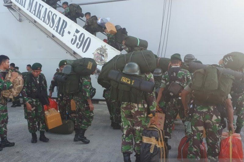 465 Personel Satgas BKO TNI Ditarik dari Provinsi Papua Barat