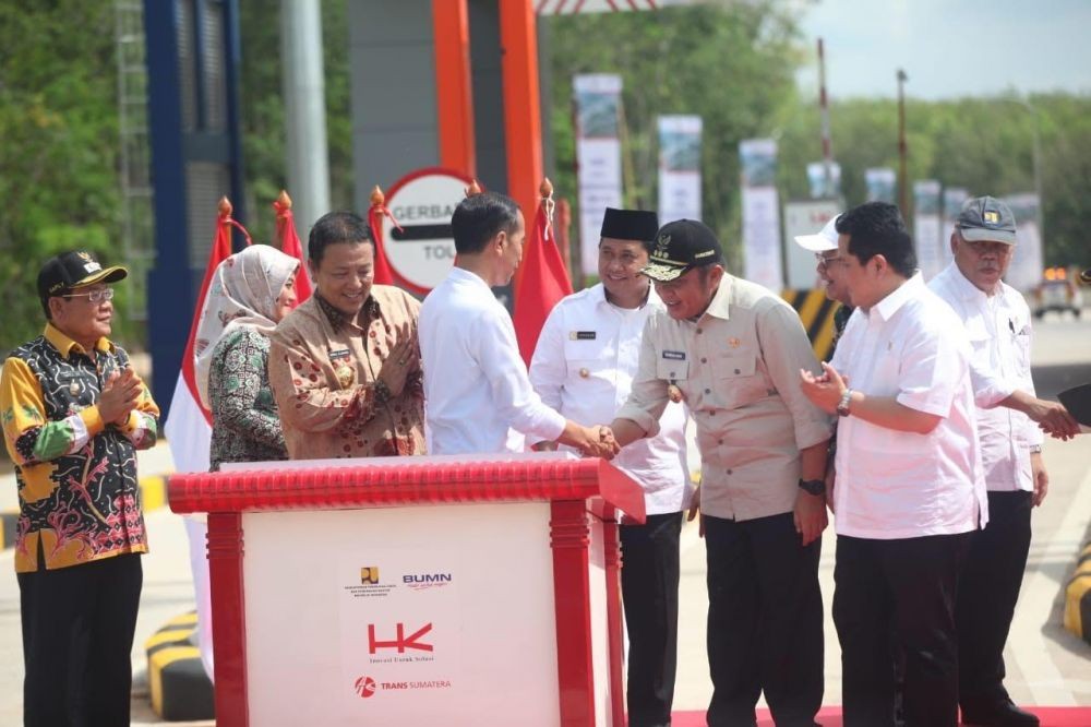 Jokowi Resmikan Trans Sumatera, Jarak Tempuh Palembang-Lampung 4 Jam