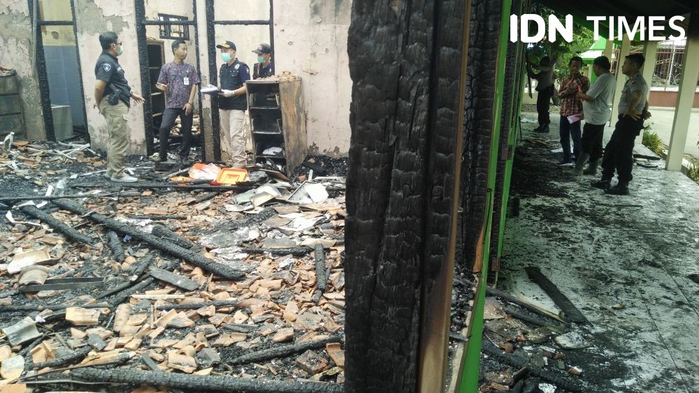 Olah TKP Labfor Polda Jateng, Ini Penyebab Kantor Camat Tarub Terbakar