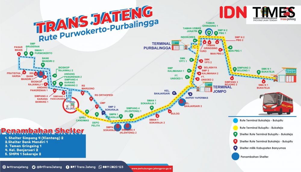 Resmi Beroperasi! BRT Trans Jateng Solo-Wonogiri, Cek Tarifnya