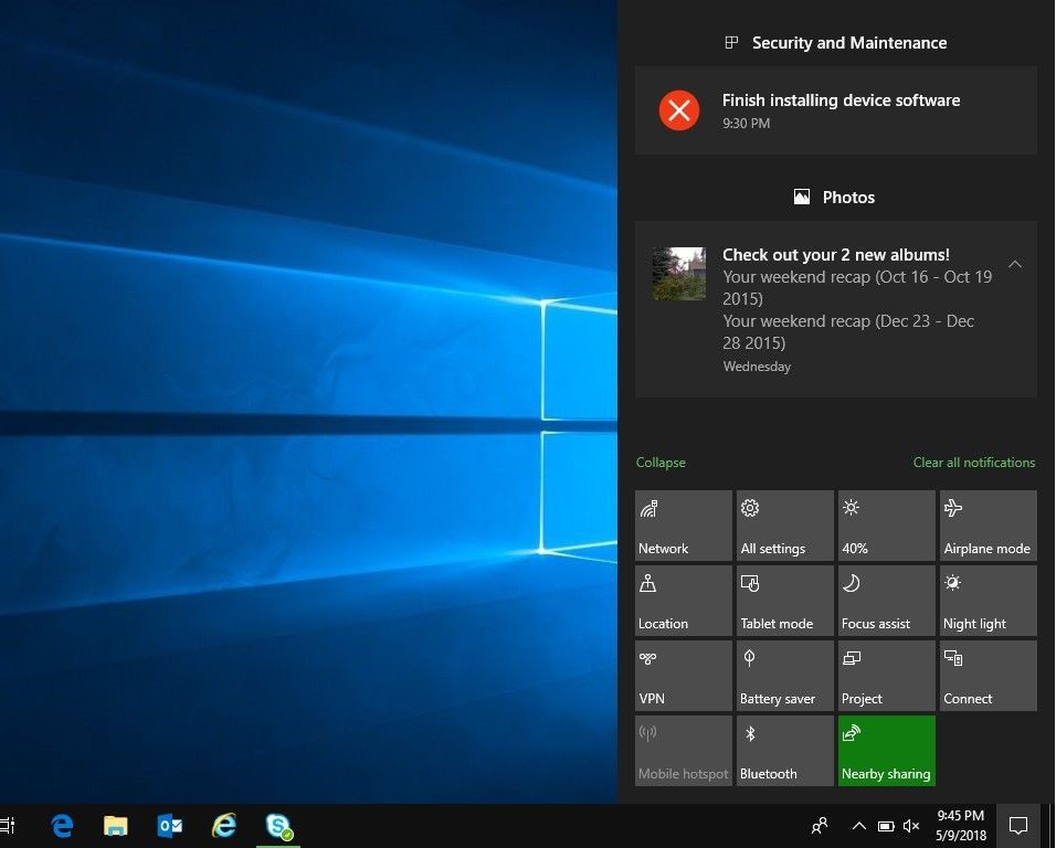 Windows notification center. Центр уведомлений Windows. Центр уведомлений Windows 10. Панель уведомлений виндовс. Окно уведомлений Windows 10.