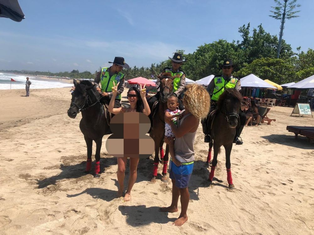 Cerita Unik Kuda Patroli Polda Bali, Dibuat Lelah Dulu Sebelum Patroli